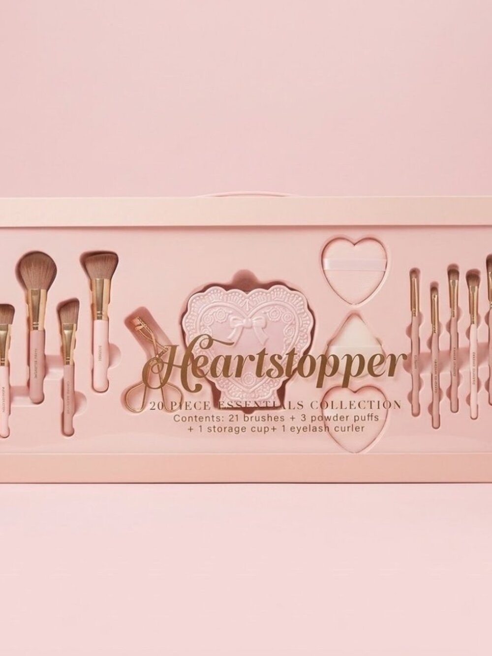 NWT TikTok Viral Heartstopper Pink Makeup Brush Set